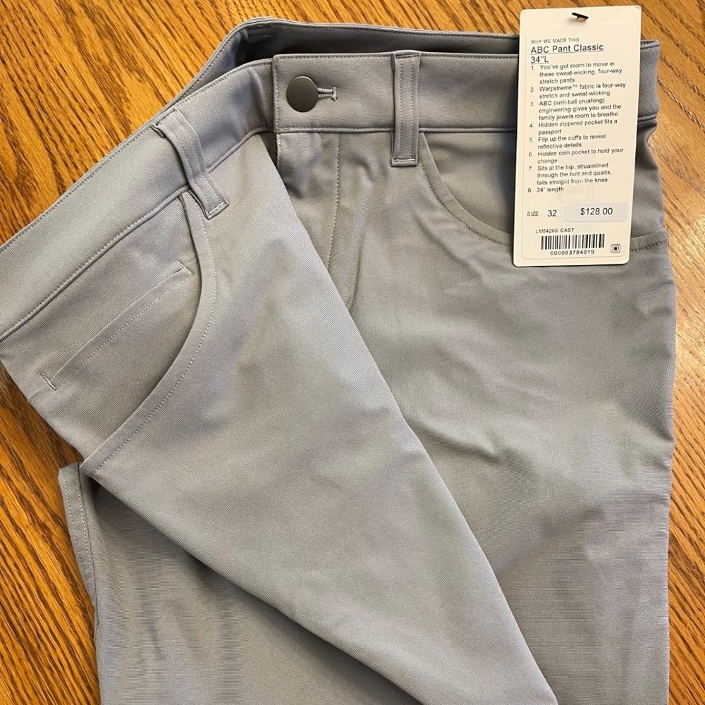 lululemon Pant ABC Classic 32/34